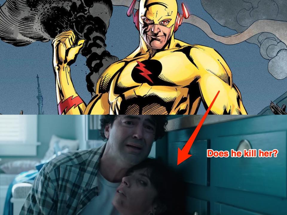 Art of the Reverse Flash, Ron Livingston as Henry Allen and Maribel Verdú as Nora Allen.