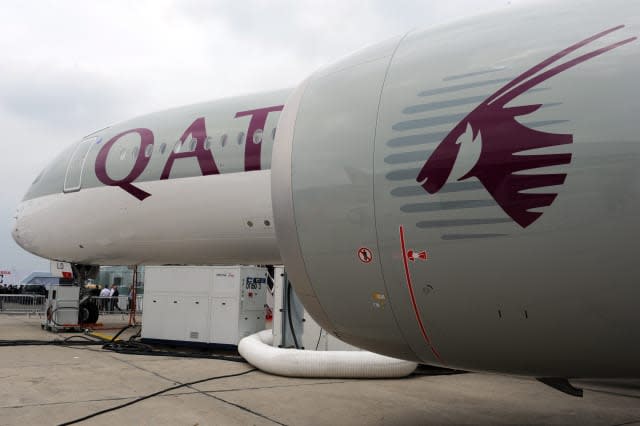 FRANCE-TRANSPORT-AVIATION-AIRSHOW-AIRBUS-QATAR