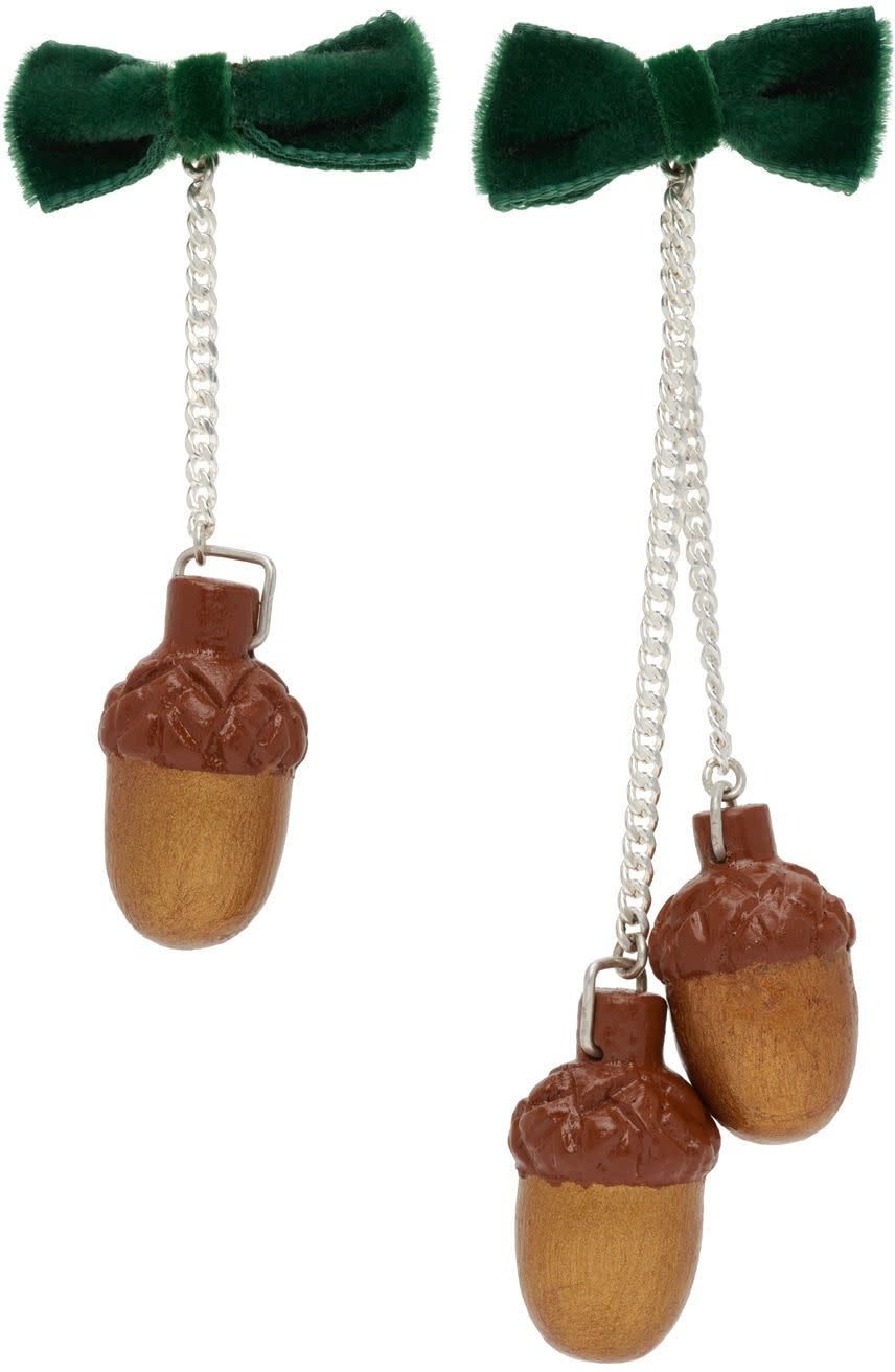 Ssense Exclusive Acorn Earrings