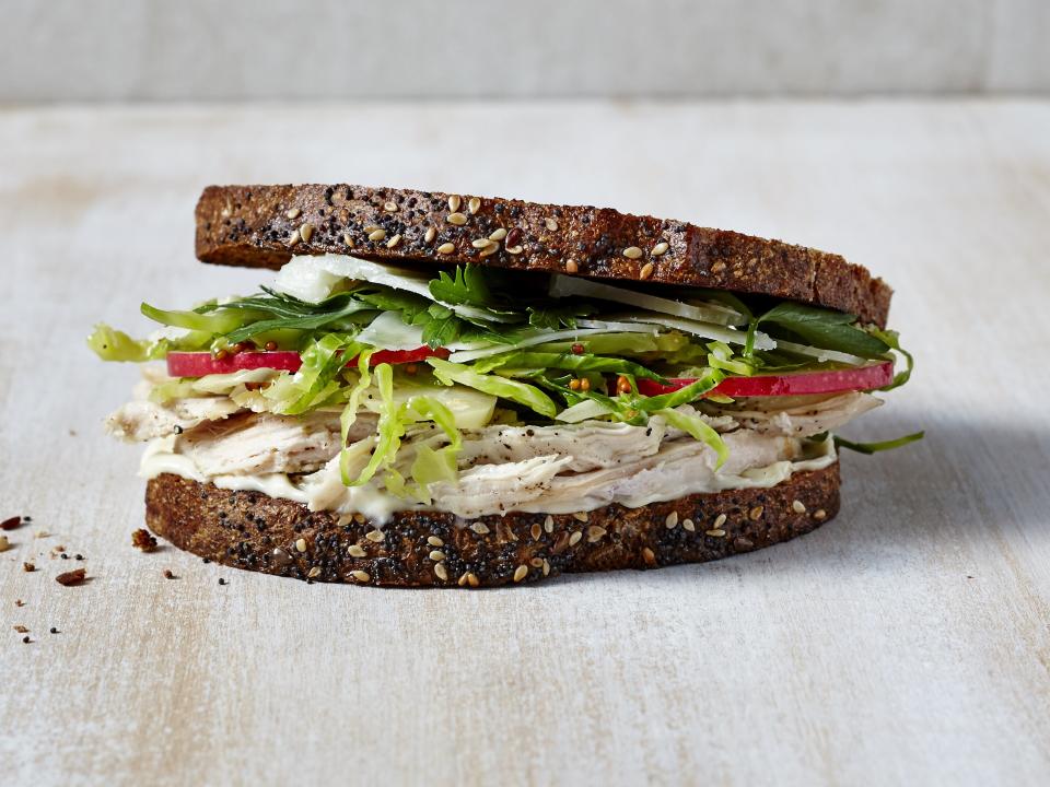 Monday: Apple, Turkey, and Brussels Sprouts Sandwich