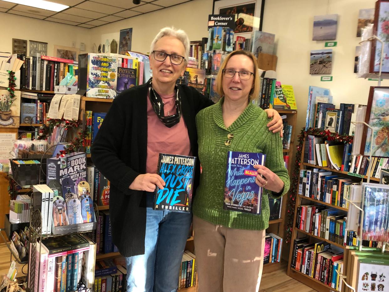 From left, Tineke Brinks and Debra Horan at Booklovers' Gourmet in Webster.