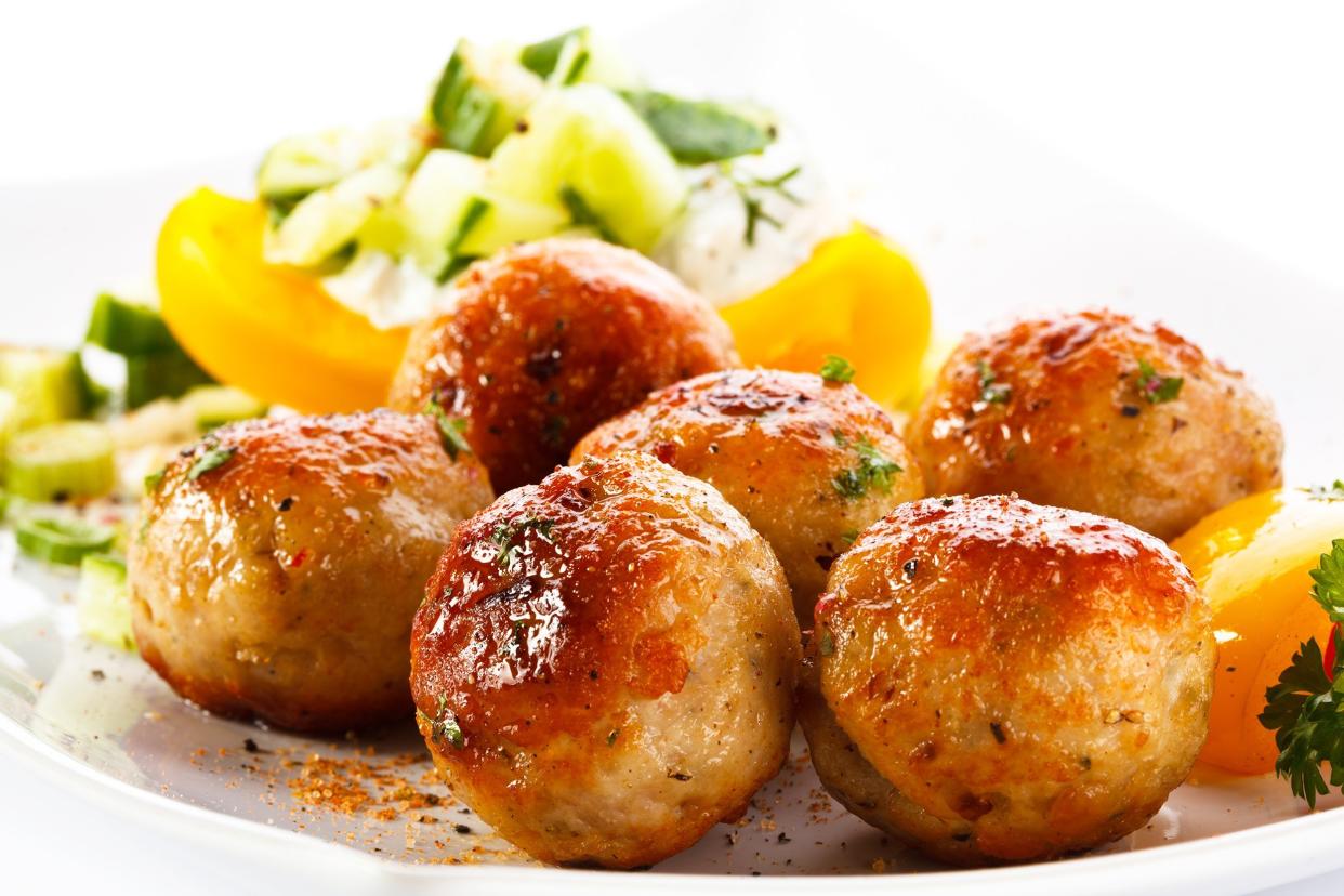 Honey-Glazed Pork Meatballs