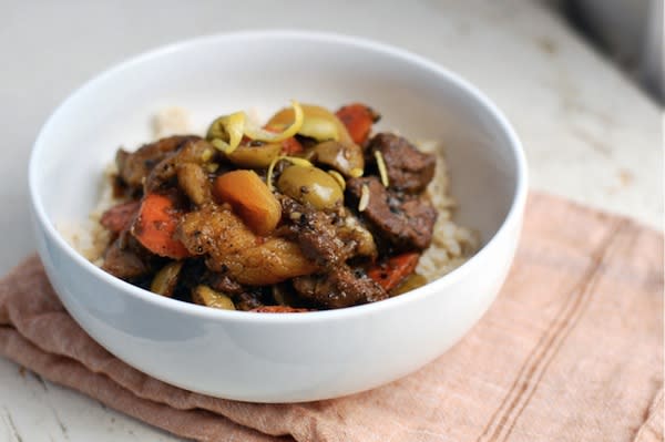 Lamb Tagine with Olives and Apricots