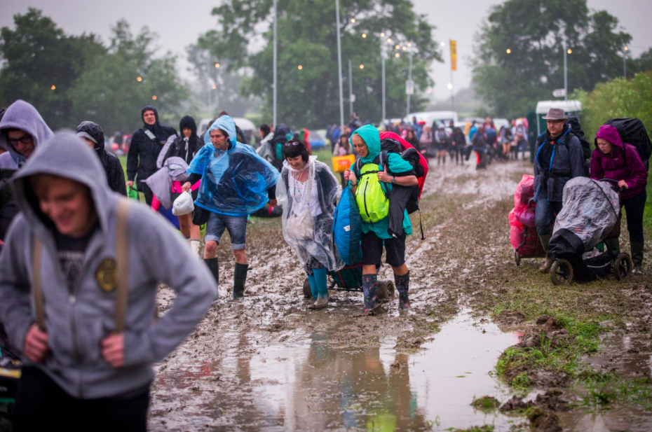 Ponchos look like being the thing to have at this year’s Glastonbury. (SWNS)