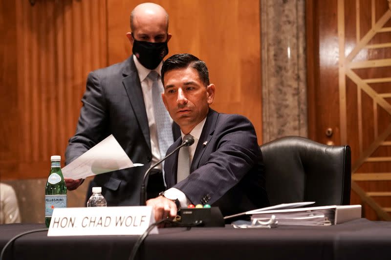 U.S. Senate Homeland Security and Governmental Affairs Committee conducts hearing on nomination of Chad Wolf to be secretary of Department of Homeland Security (DHS) on Capitol Hill