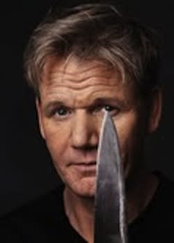 gordon ramsey holding knife, famous chef gordon