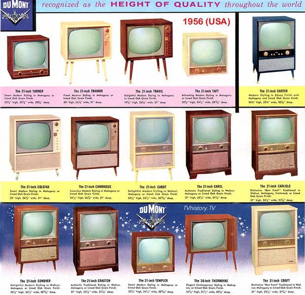 1956 DuMont Televisions