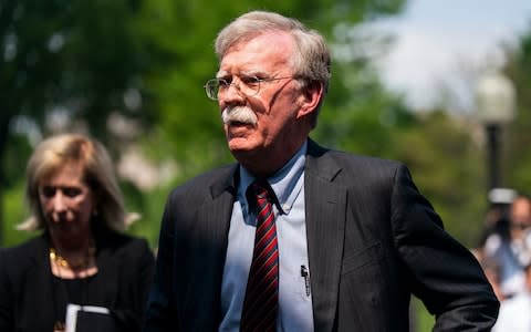 John Bolton pointed to three members of Mr Maduro's inner circle as being involved in the plan to remove him - Credit: Jim Lo Scalzo/EPA-EFE/REX
