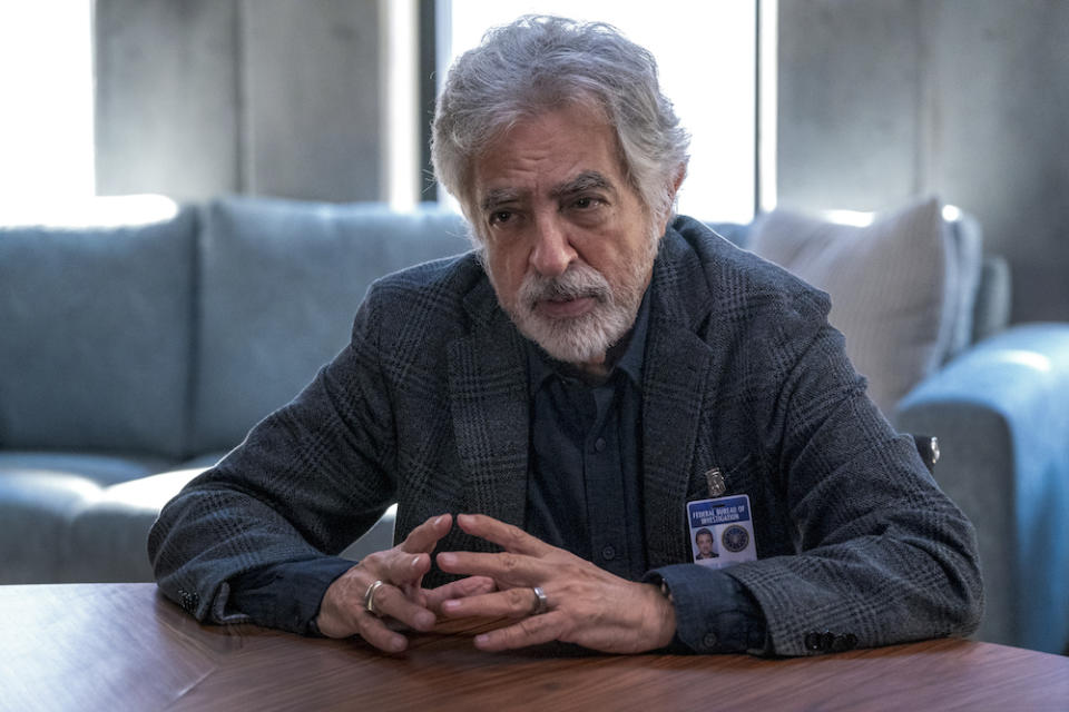 CRIMINAL MINDS: EVOLUTION - "Sicarius" -  Joe Mantegna as David Rossi in “Criminal Minds: Evolution”  episode 2, season 16 streaming on Paramount+, 2022. Photo Credit: Michael Yarish /Paramount+