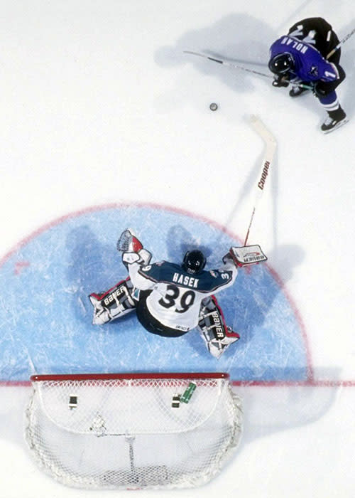 Nolan was famous for his 'Called Shot' goal against Dominik Hasek at the 1997 All-Star Game.