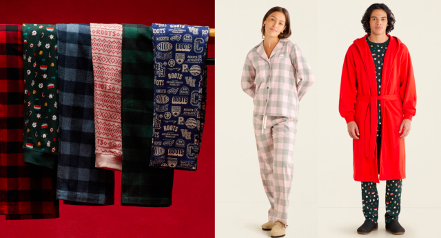 Roots holiday PJ sale: Save 30% on pajamas and loungewear for the