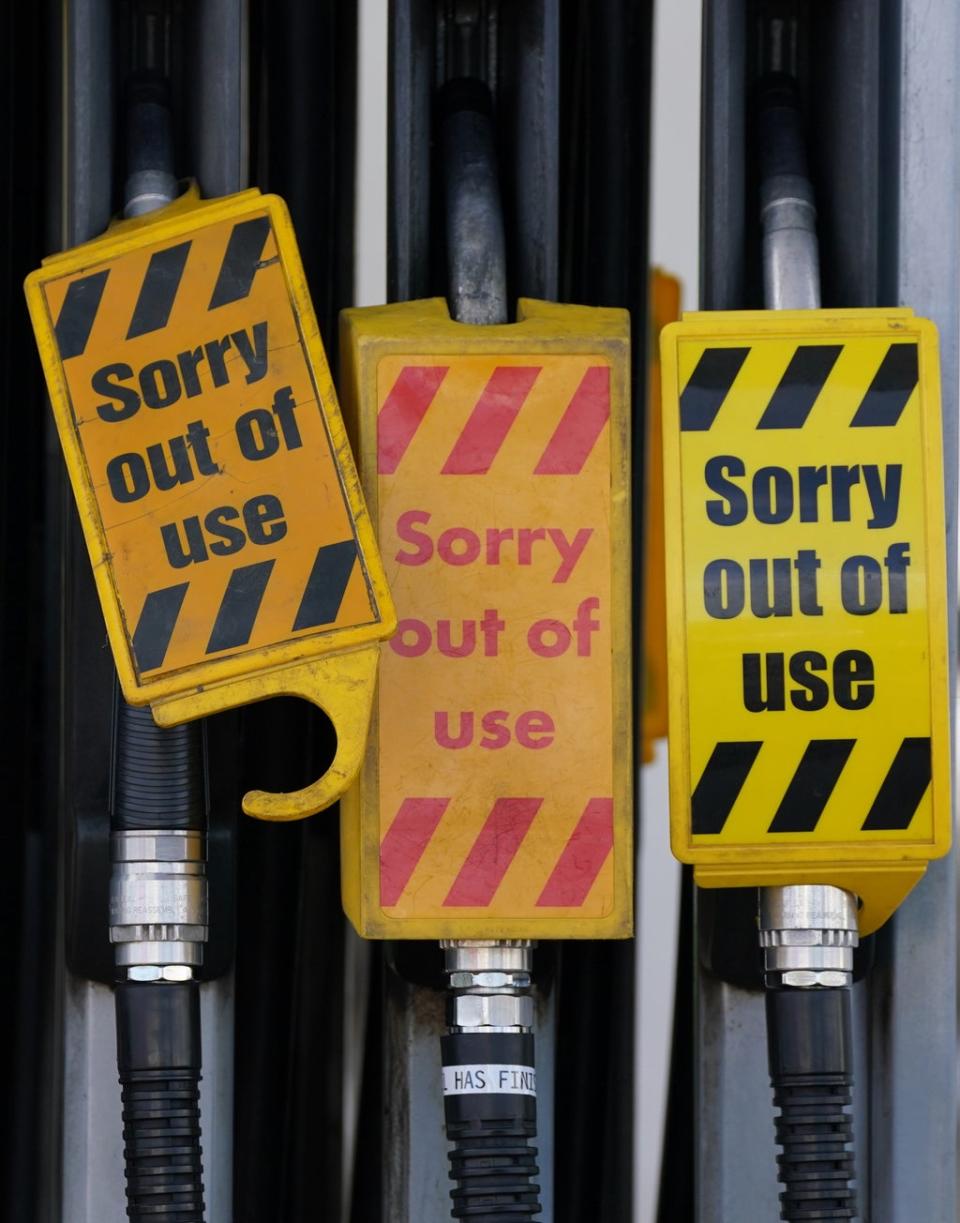 Fuel shortages have led to the postponement of several non-league matches (Andrew Milligan/PA) (PA Wire)