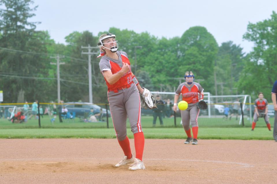 Buckeye Central's AJ Jury earned the win in the circle for the Buckettes having also done so a year earlier against the Flames.