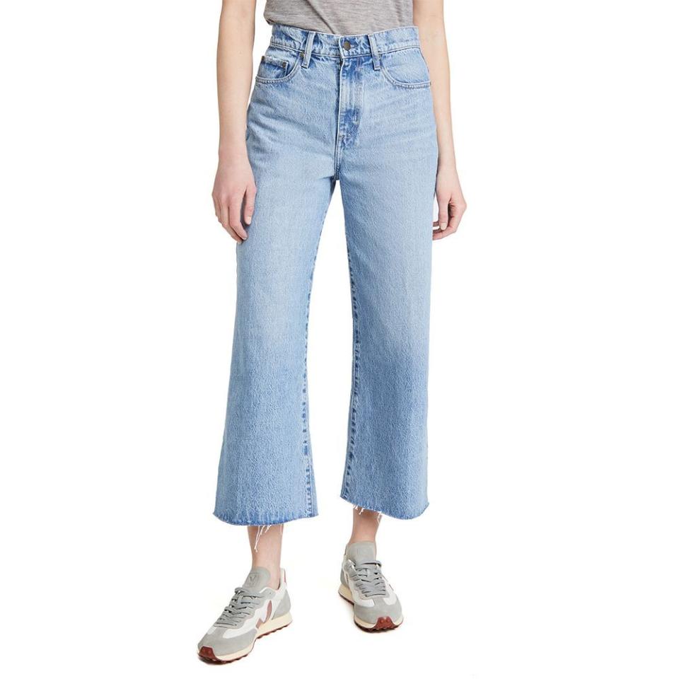 <p><strong>Nobody Denim </strong></p><p>shopbop.com</p><p><a href="https://go.redirectingat.com?id=74968X1596630&url=https%3A%2F%2Fwww.shopbop.com%2Fskylar-jean-ankle-nobody-denim%2Fvp%2Fv%3D1%2F1595758444.htm&sref=https%3A%2F%2Fwww.cosmopolitan.com%2Fstyle-beauty%2Ffashion%2Fg36098924%2Fshopbop-spring-sale%2F" rel="nofollow noopener" target="_blank" data-ylk="slk:SHOP NOW;elm:context_link;itc:0;sec:content-canvas" class="link ">SHOP NOW</a></p><p><strong><del>$280</del> $238 (15% off)</strong></p><p>Light wash jeans from Australian brand Nobody Denim have a TikTok-approved wide-leg shape and are wildly comfortable. (Editor's note: I own these and can be caught wearing them at least once a week.) </p>