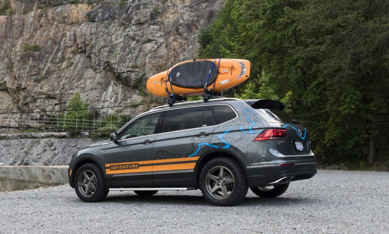 The Tiguan concept gets a kayak holder