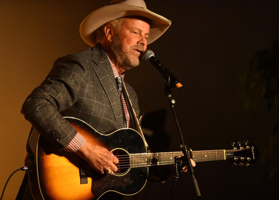 Robert Earl Keen performs during the  CMA Triple Play Awards in Nashville. He was there to honor song publisher and former BMI executive Jody Williams.