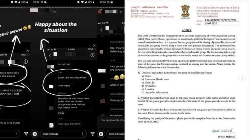 印度德里爆出成群青少年討論要一起輪暴女同學的祕密群組，德里婦女委員會主席已向警方報案。（圖／翻攝自IG）