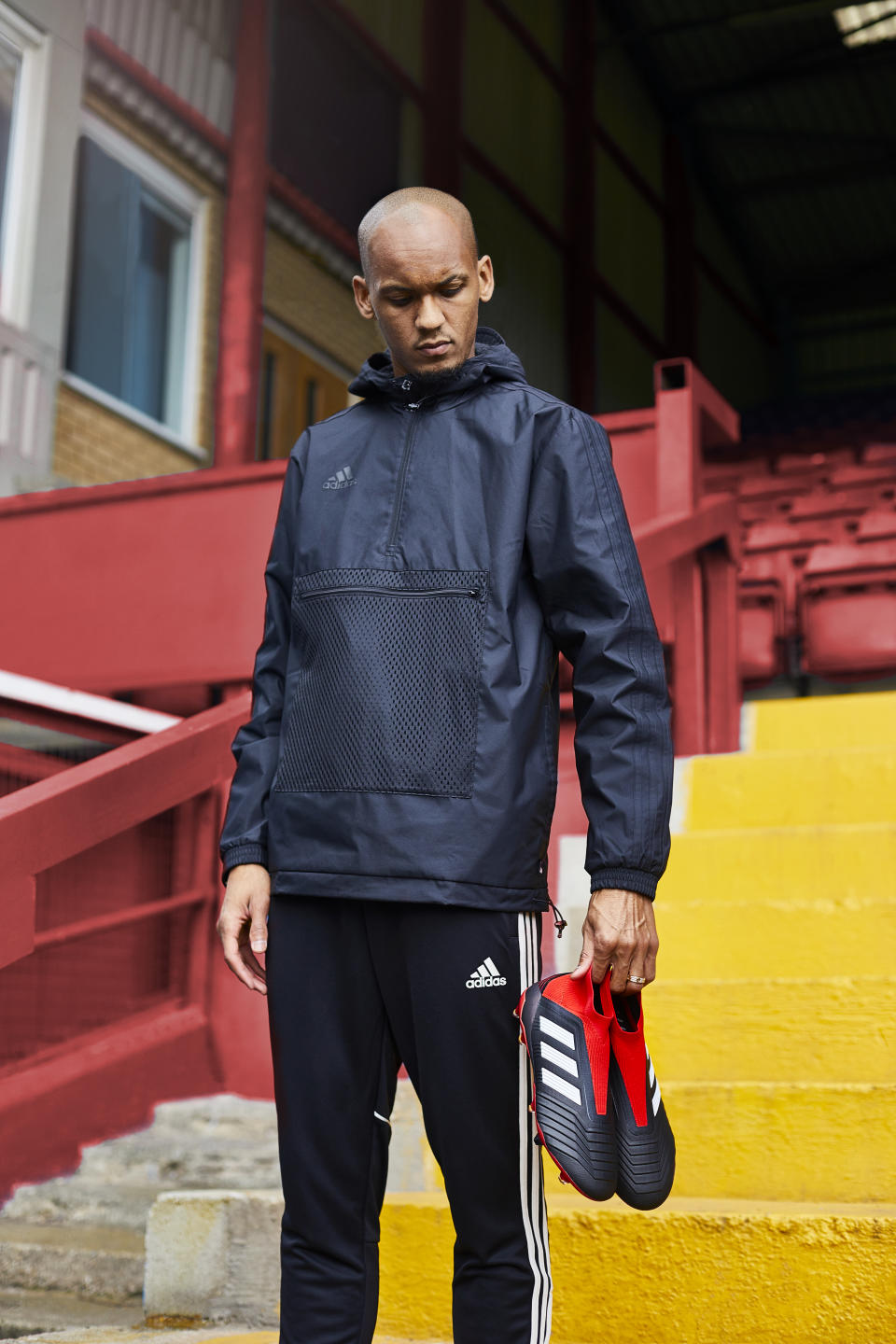 Liverpool midfielder Fabinho currently wears the new Predator 18+ Team Mode boots, available from adidas.co.uk