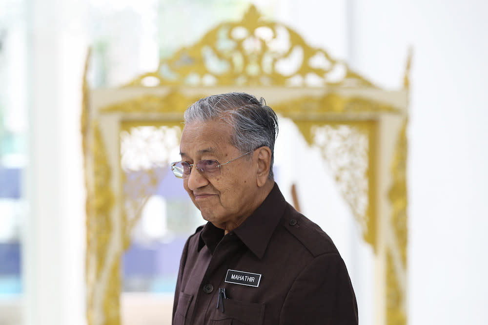 Prime Minister Tun Dr Mahathir Mohamad attends the launch of the National Heritage and Culture Charter in Kuala Lumpur September 20, 2019. — Picture by Yusof Mat Isa