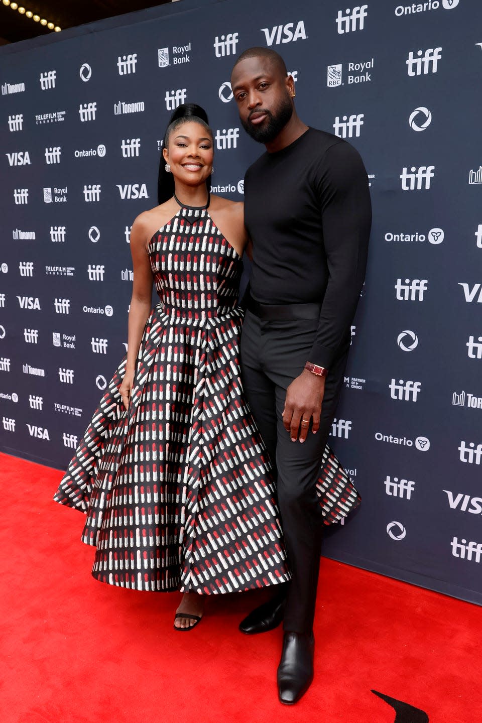 toronto, ontario september 09 l r gabrielle union and dwyane wade attend the premiere of riff raff during the 2024 toronto international film festival at princess of wales theatre on september 09, 2024 in toronto, ontario photo by emma mcintyregetty images