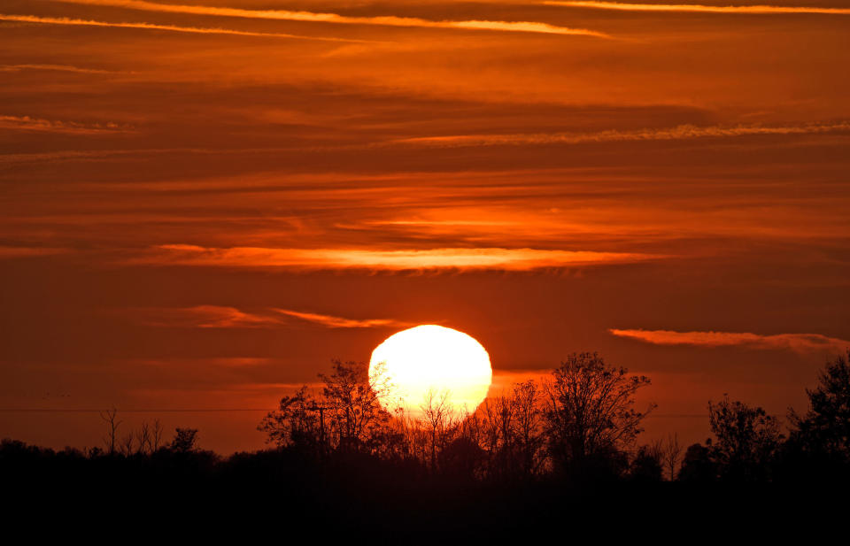 Hunter’s Moon sunsets around UK