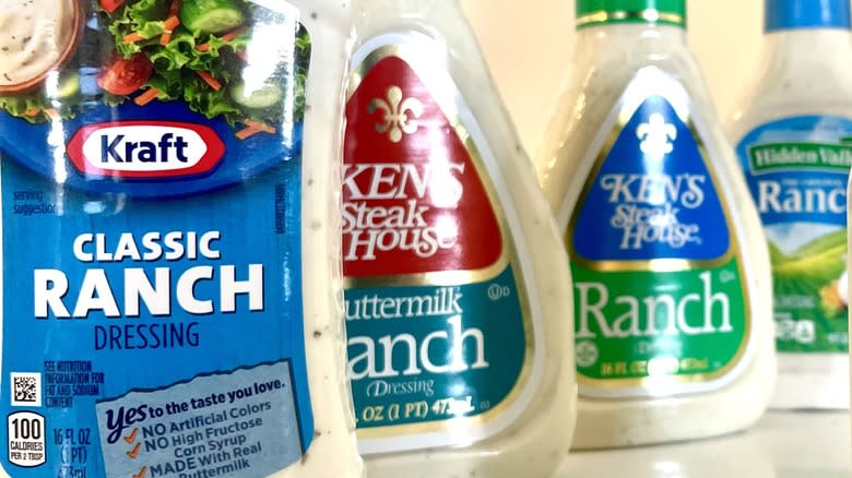 ranch bottles and carrots