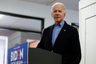 Democratic U.S. presidential candidate and former U.S. Vice President Joe Biden visits a Community Resource Center in North Charleston