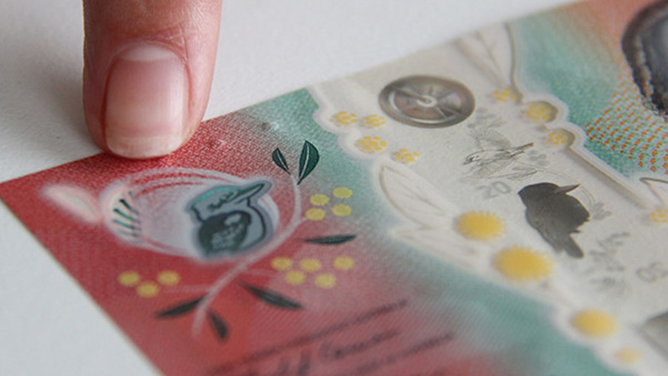 The new $20 has a tactile feature. Image: RBA