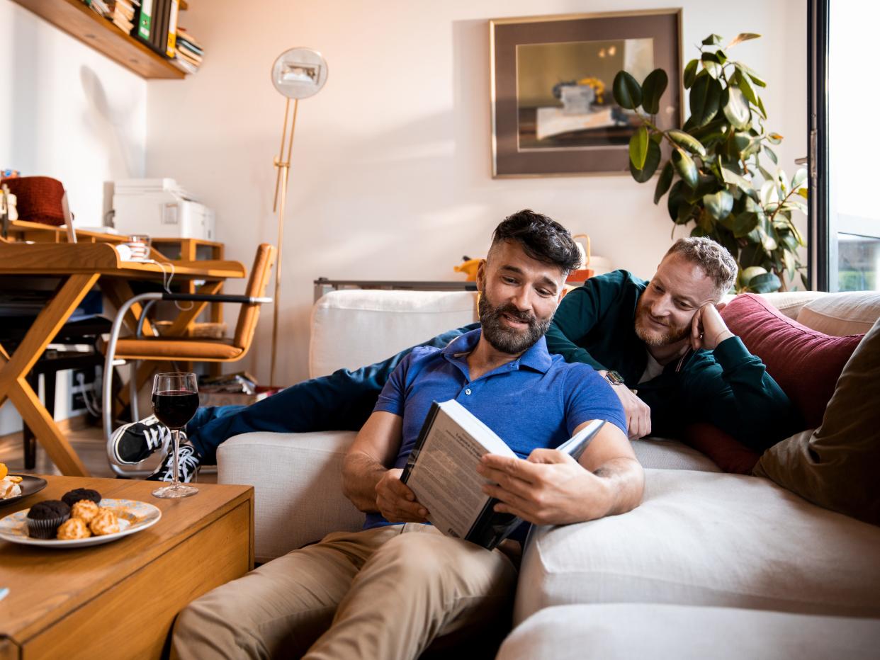 two men reading