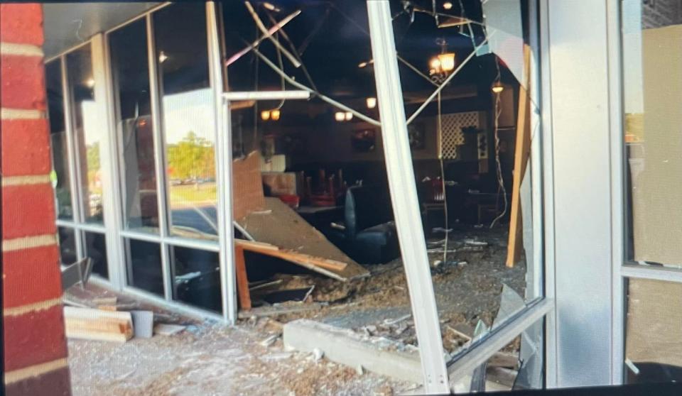 Five people were rushed to DCH Regional Medical Center on Sunday  after a man crashed a Jeep through the front of La Gran Fiesta on Highway 69 South, according to Tuscaloosa police.