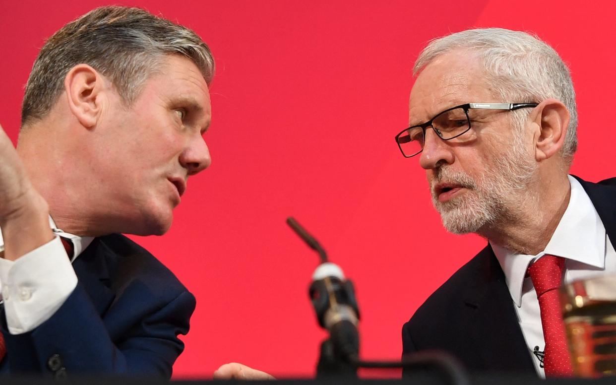 Keir Starmer and Jeremy Corbyn