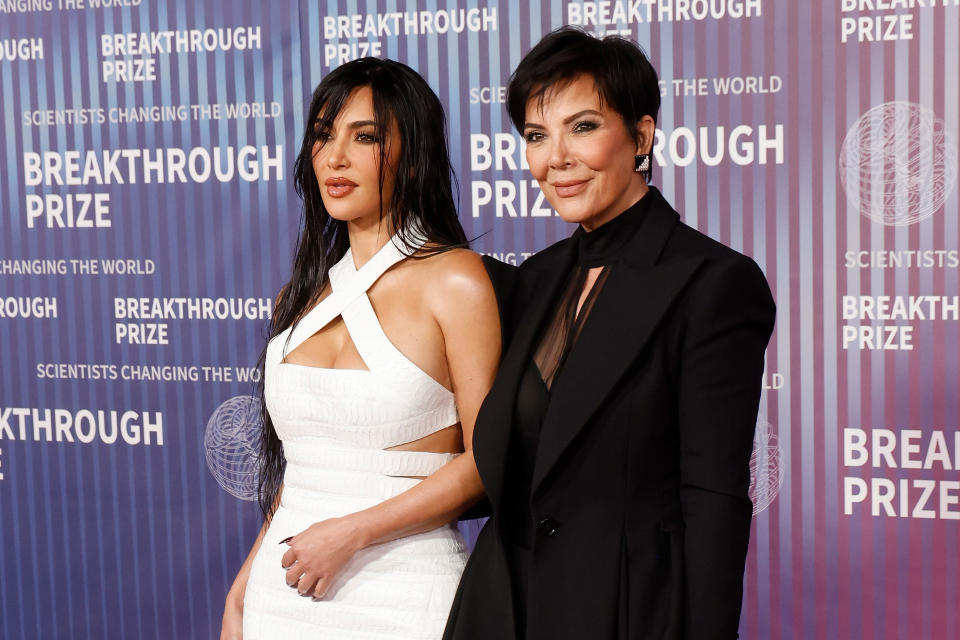 Kim Kardashian was talking to her mum Kris Jenner