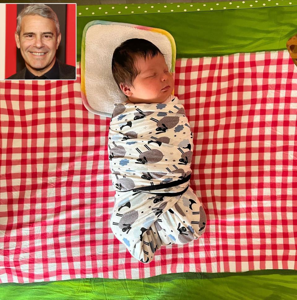 Andy Cohen poses at the opening night of the Neil Simon play 