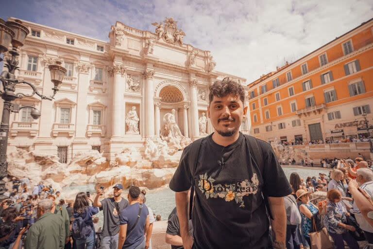 Luquitas Rodríguez viajó a Roma para participar de un evento de Schoolas Occurrentes. Foto/Instagram: @luquitarodrigue