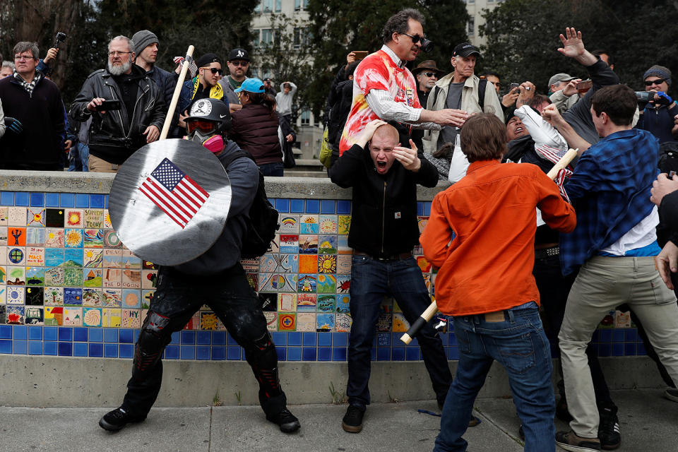 Pro-Trump rally turns violent in Berkeley