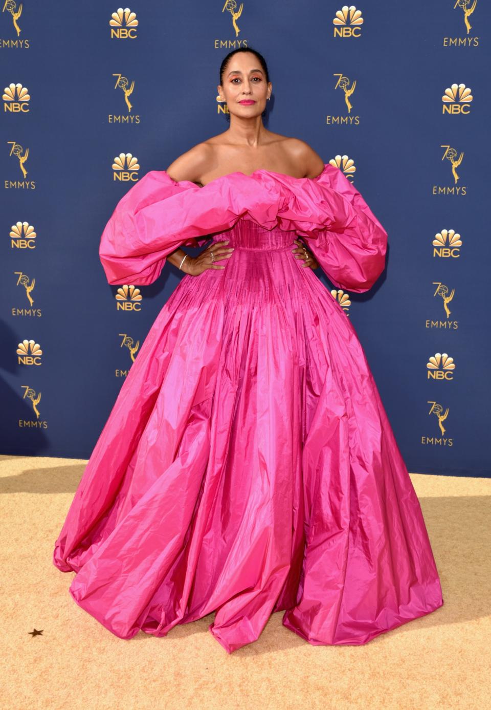 Tracee Ellis Ross in Valentino Haute Couture and Repossi jewelry