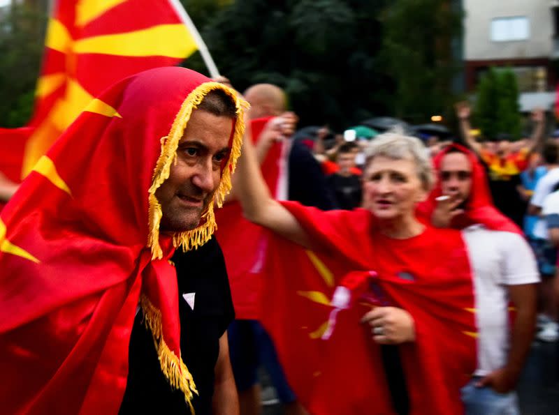 Rally demanding rejecting of the French proposal in Skopje