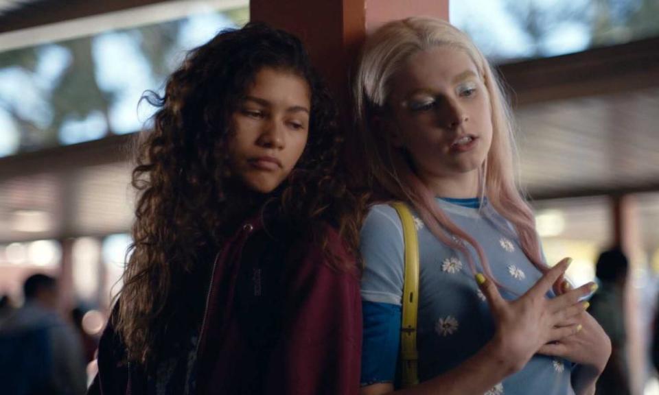 Zendaya and Hunter Schafer in Euphoria.