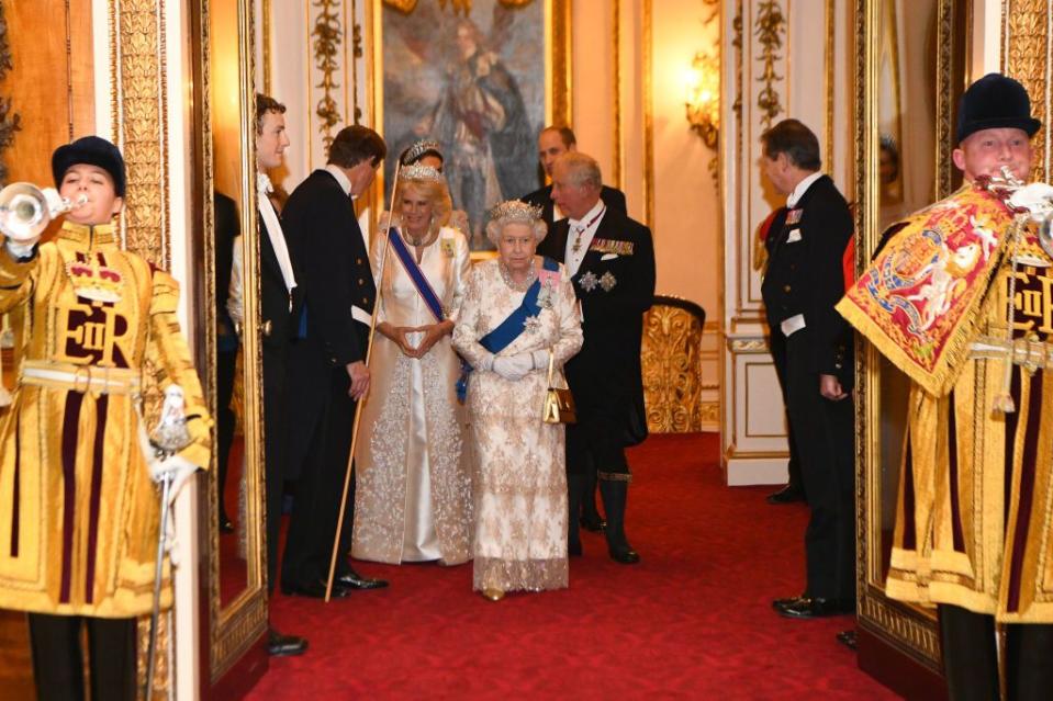 <p>Queen Elizabeth II, Prince Charles, and Camilla, Duchess of Cornwall were also in attendance. </p>