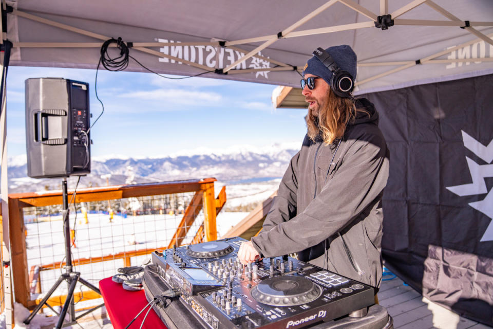 What's an opening day without a little turntable action?<p>Katie Young, Keystone Resort </p>