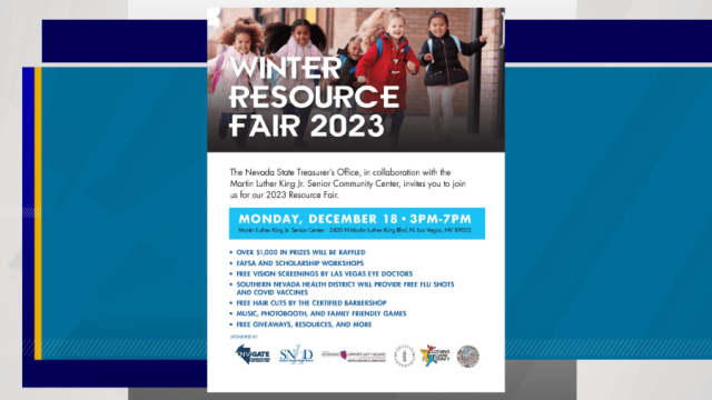 Nevada treasurer's office to host Winter Resource Fair for students across  Las Vegas valley