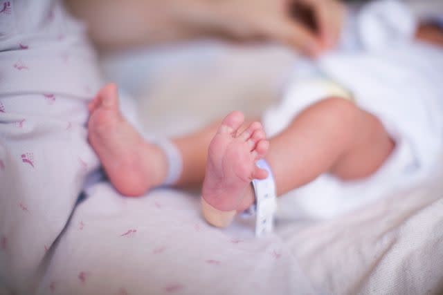 Cultura Asia/Wonwoo Lee / Getty Images Stock photo of the feet of a newborn