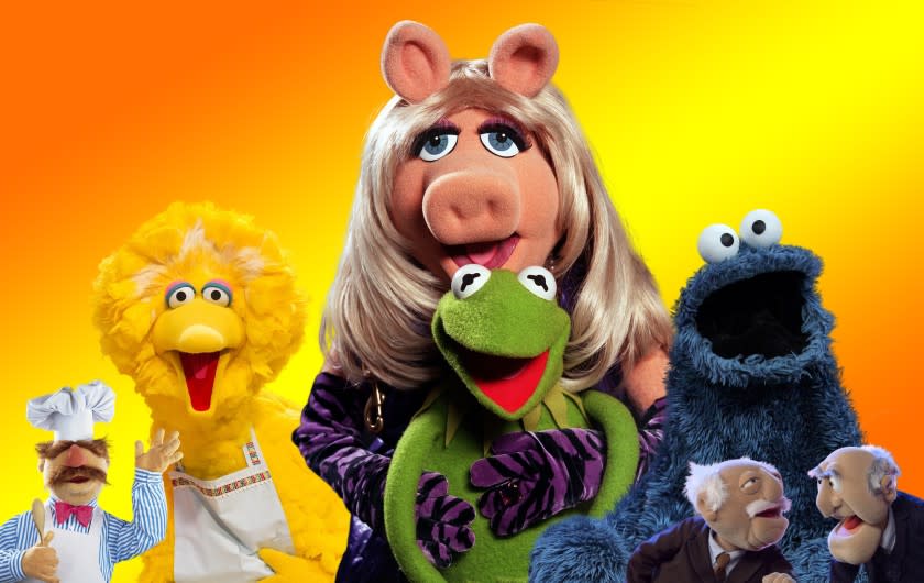 Photo illustration of characters from The Muppet Show and Sesame Street