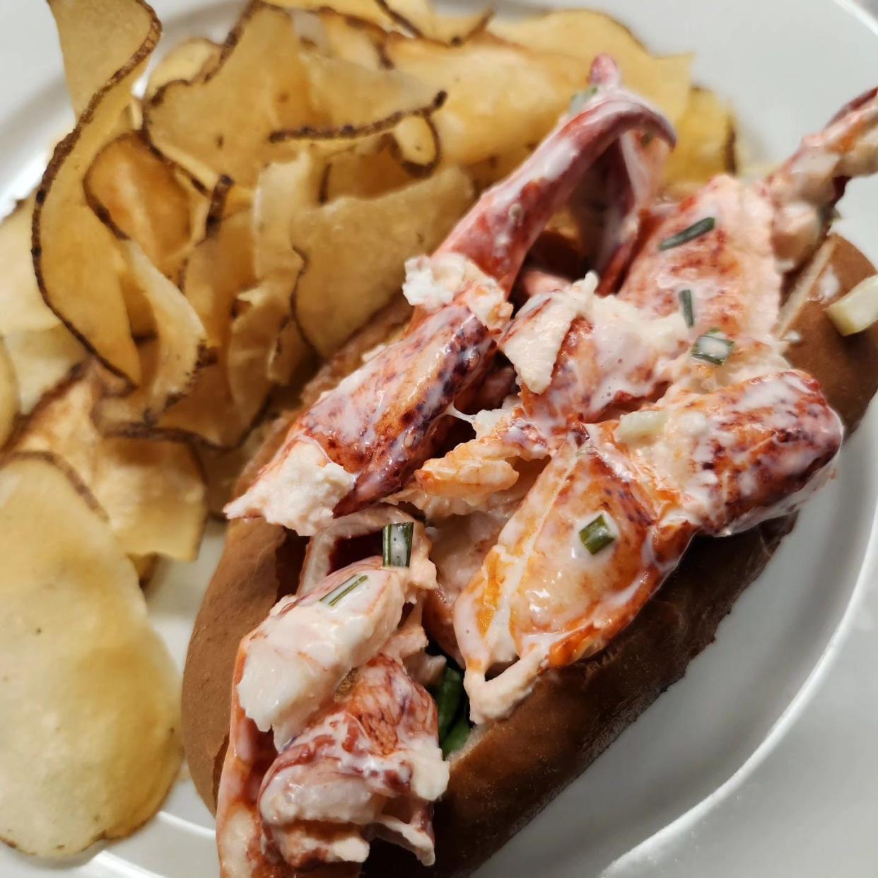 The menu at Citron Bistro in Hobe Sound features a lobster roll for brunch.