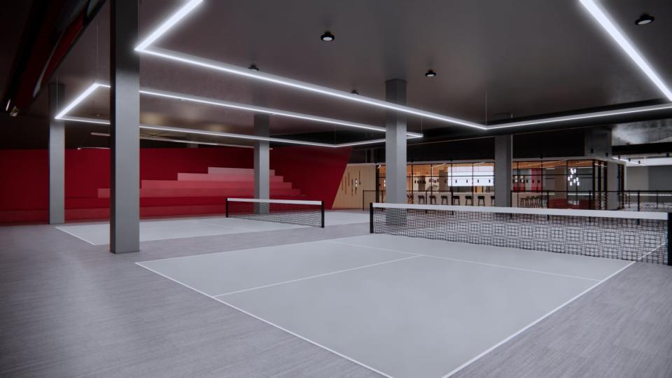 Indoor pickleball experience featuring 4 restaurants coming to Natcik Mall