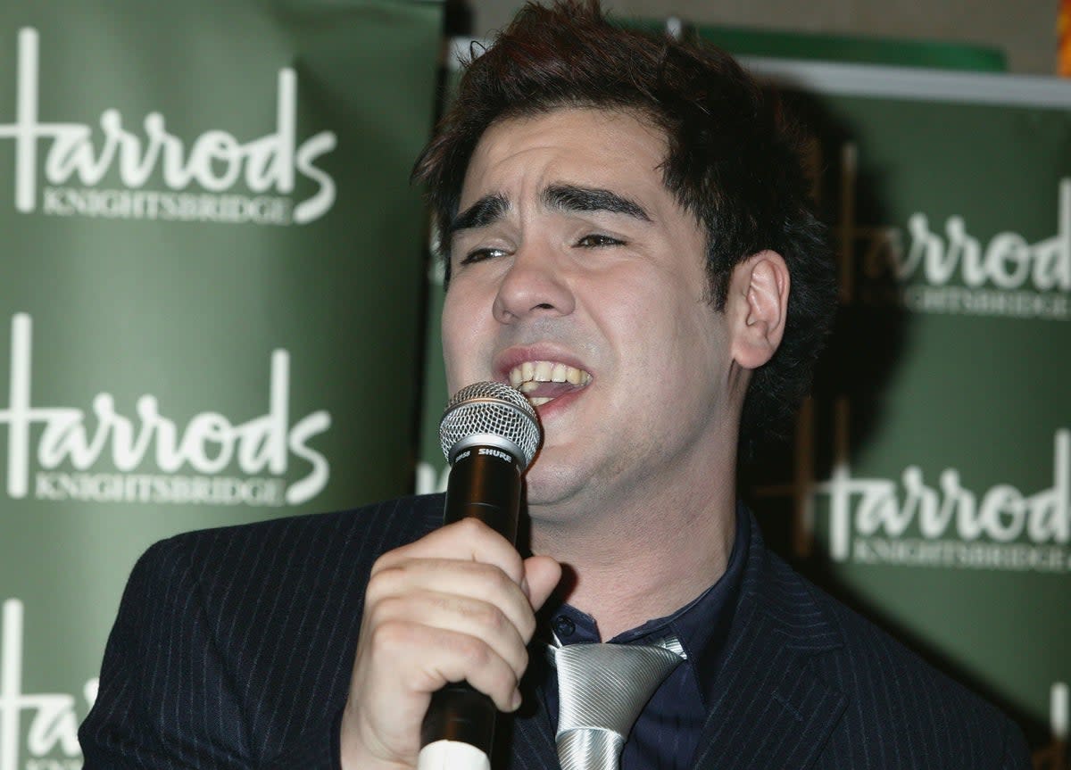 Ben Thapa performing with G4 at Harrods, London in 2005 (Jo Hale/Getty Images)