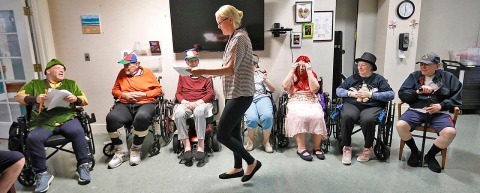 Activities director Erika Troup finds the plays, assigns the roles to the residents and adapts the lines as needed.