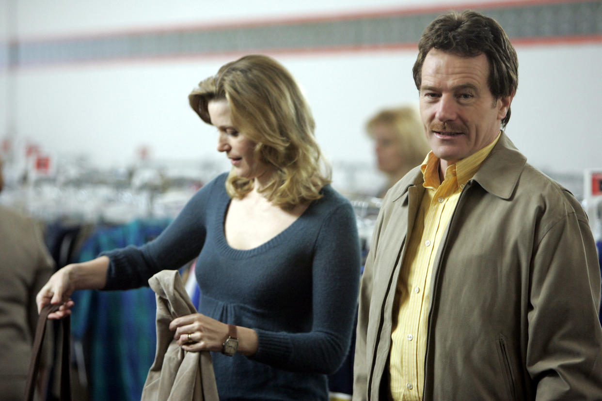 Anna Gun and Cranston in a scene from the first season of Breaking Bad. (AMC/Courtesy Everett Collection)