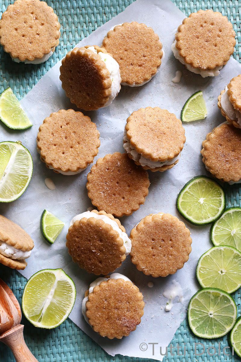 Key Lime Pie Ice Cream Sandwiches