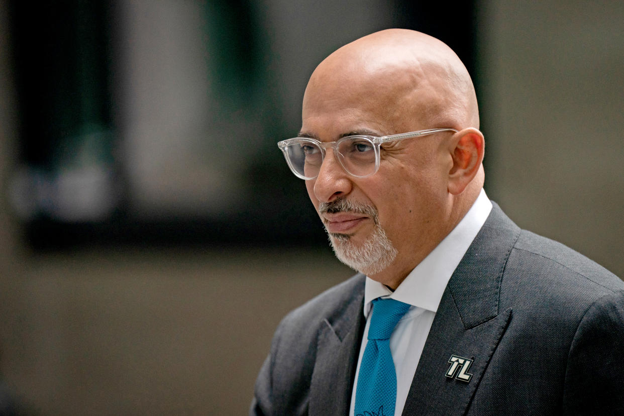 Nadhim Zahawi pictured on Sunday. The education secretary branded COVID school closures 'a mistake'. (PA)